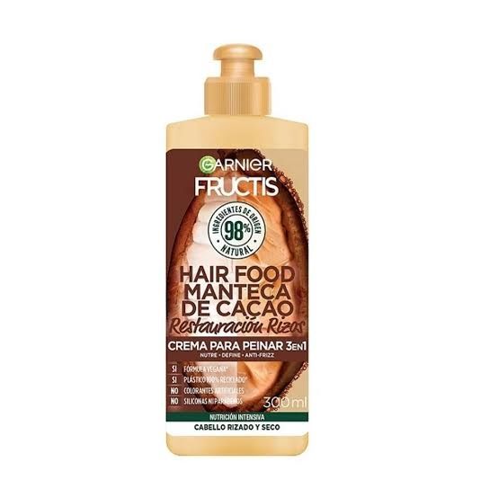 CREMA PARA PEINAR FRUCTIS HAIR FOOD CACAO FCO 300 ML