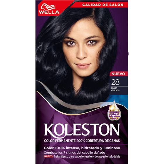 TINTE PARA EL CABELLO KOLESTON N-28 NEGRO AZULADO