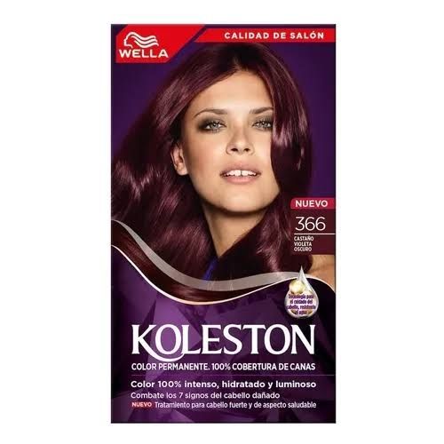 TINTE PARA EL CABELLO KOLESTON N-366 CASTAÑO OSCURO VIOLETA