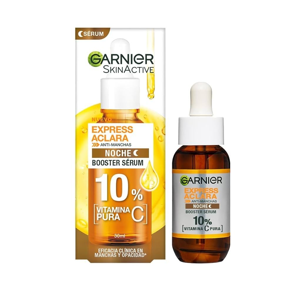 SERUM FACIAL GARNIER SKIN ACTIVE ESPRESS ACLARA ANTI-MANCHAS NOCHE 10% FCO 30 ML