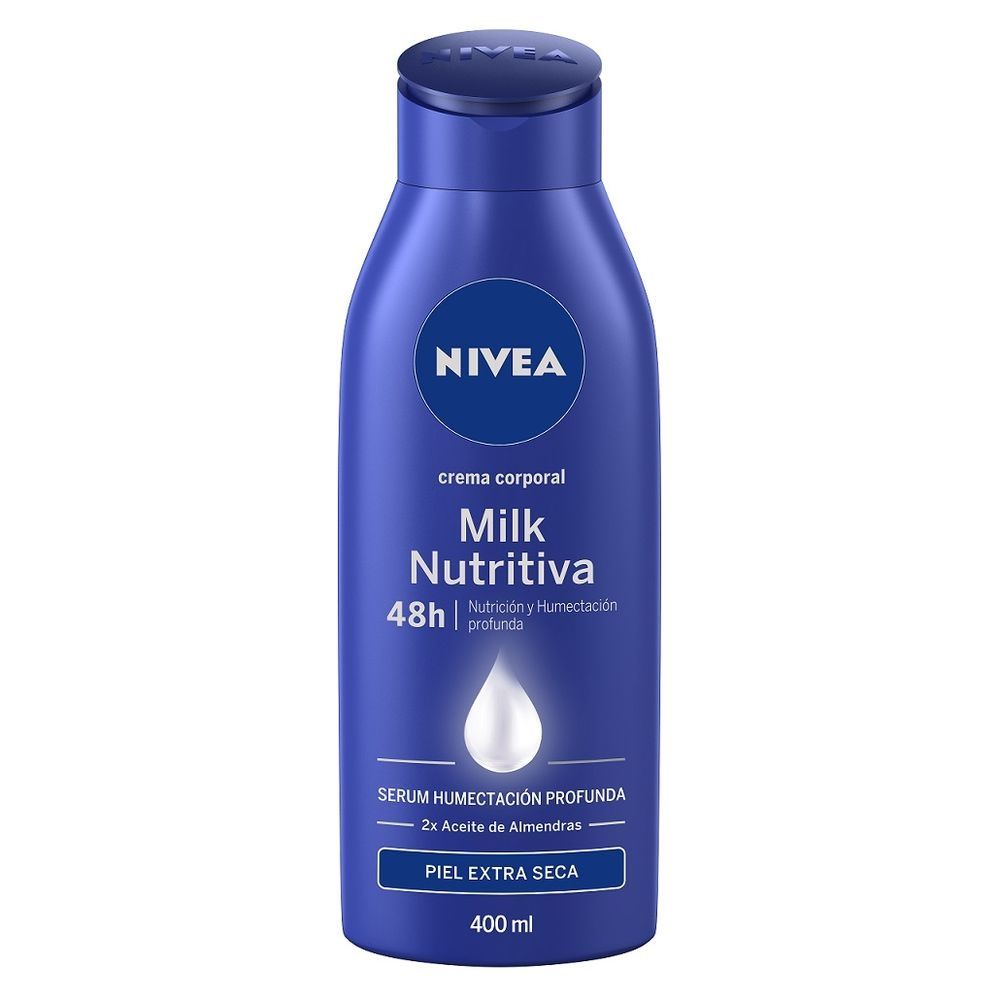 CREMA CORPORAL NIVEA BODY MILK NUTRITIVA EXTRA SECA FCO 400 ML