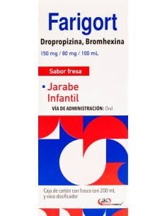 FARIGORT IFANTIL 150/80 MG/100 ML JBE 200 ML