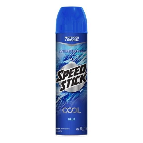 DESODORANTE SPEED STICK COOL BLUE AEROSOL HOMBRE 91 G