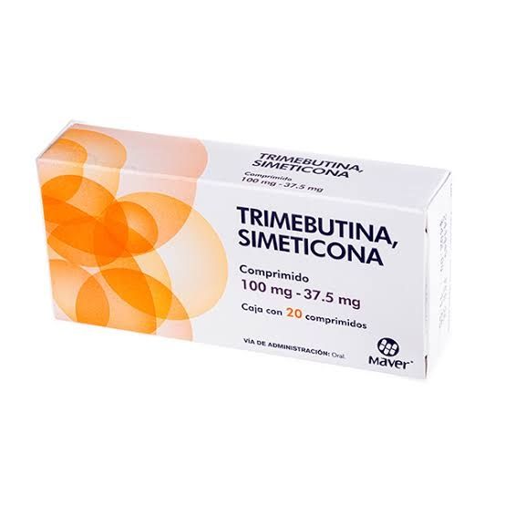 TRIMEBUTINA, SIMETICONA 100/37.5 MG 20 COMPR MAVER