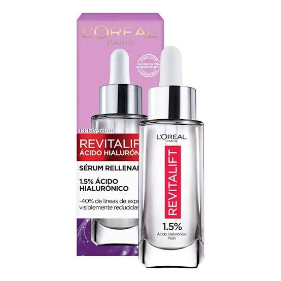 SERUM FACIAL L&#39;ORÉAL PARIS REVITALIF ACIDO HIALURONICO 1.5 % FCO 30 ML
