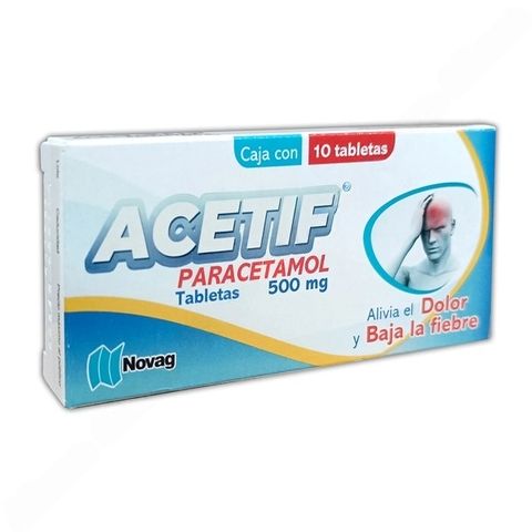 ACETIF 500 MG 10 TAB