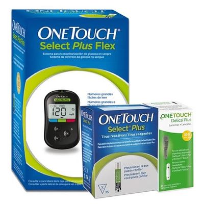 ONE TOUCH MEDIDOR SELECT PLUS, DISPOSITIVO DE PUNCIÓN, 25 TIRAS