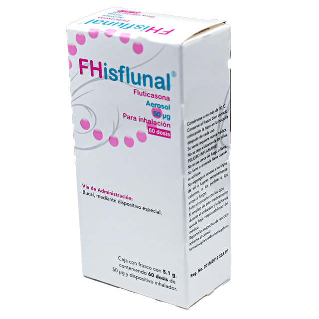 FHISFLUNAL 50 MCG AEROSOL PARA INHALACIÓN 120 DOSIS