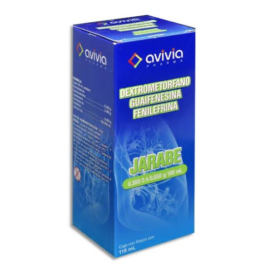 DEXTROMETORFANO, GUAIFENESINA, FENILEFRINA JBE 118 ML AVIVIA