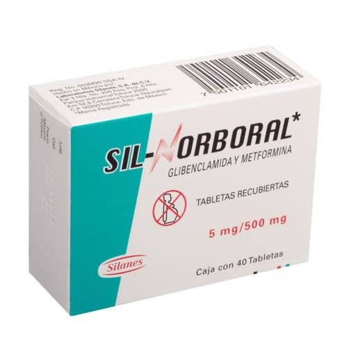 SIL-NORBORAL 500/5 MG 40 TAB