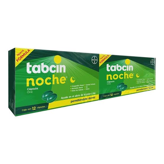 TABCIN NOCHE OFERTA 2 CAJAS 12 CAP
