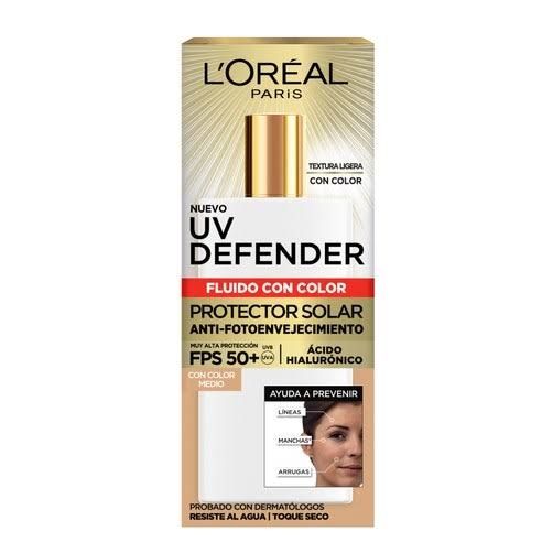 PROTECTOR SOLAR L&#39;ORÉAL PARIS UV DEFENDER FPS 50+ FCO 40 G