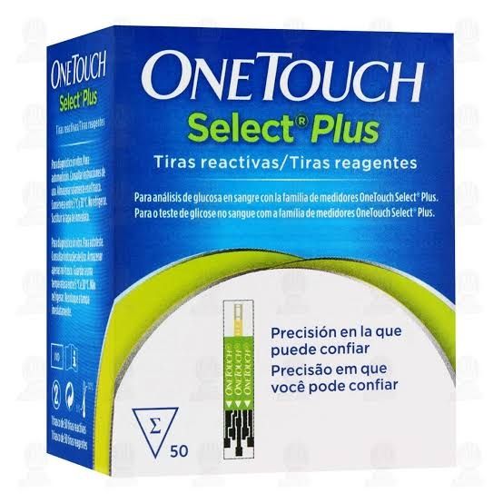 ONE TOUCH SELEC PLUS CAJA 50 TIRAS REACTIVAS