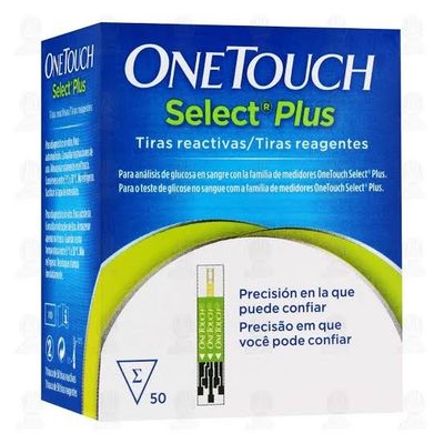 ONE TOUCH SELEC PLUS CAJA 50 TIRAS REACTIVAS
