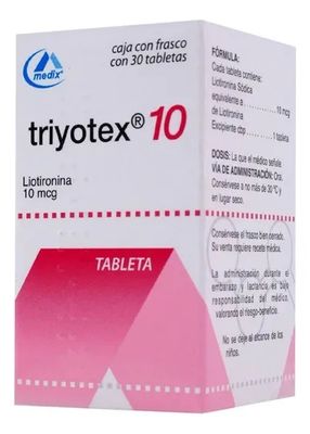 TRIYOTEX 10 10 MCG 30 TAB