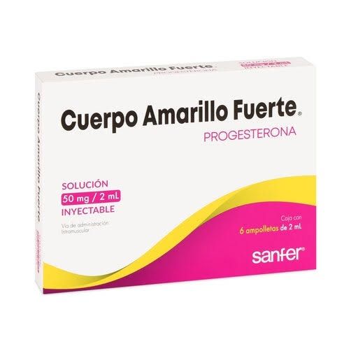 CUERPO AMARILLO FUERTE 50 MG/2 ML 6 AMP