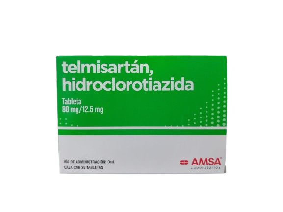 TELMISARTAN, HIDROCLOROTIAZIDA 80/12.5 MG 28 TAB AMSA