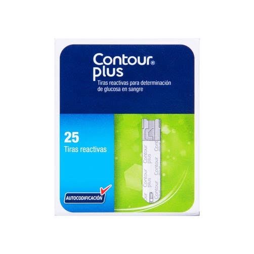 CONTOUR PLUS TIRAS REACTIVAS 25 TIRAS REACTIVAS
