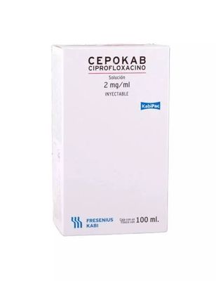 CEPOKAB 2 MG INY IV, PARENTAL FCO 100 ML