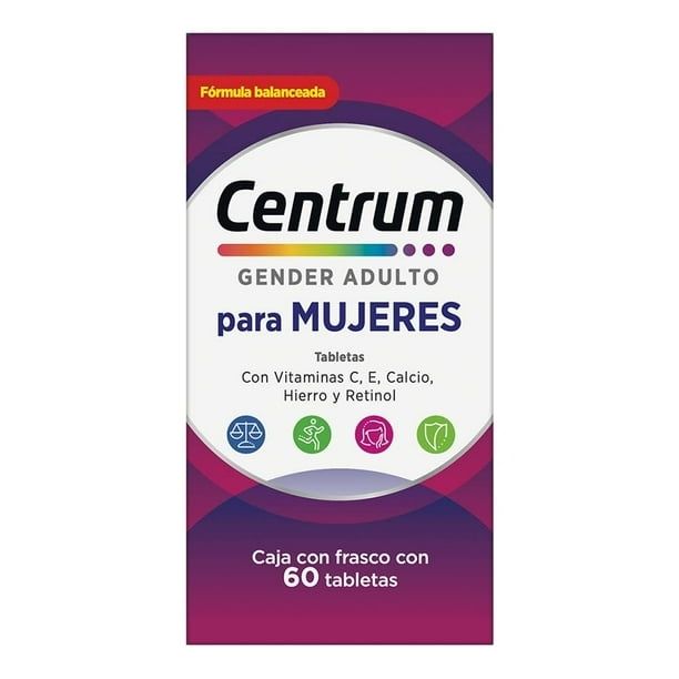 CENTRUM GENDER+50 MUJER 60 TAB