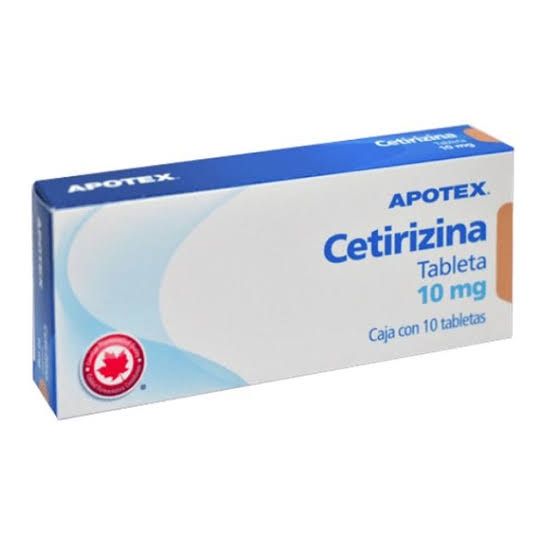 CETIRIZINA 10 MG 10 TAB APOTEX