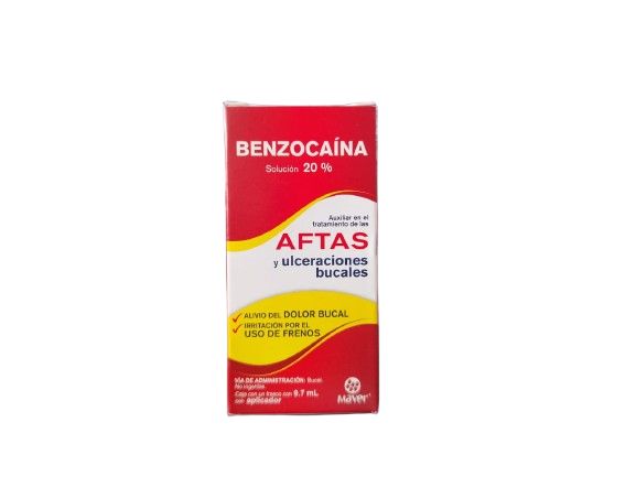 BENZOCAINA SOL BUCAL 200 MG 20% FCO 9.7 ML MAVER