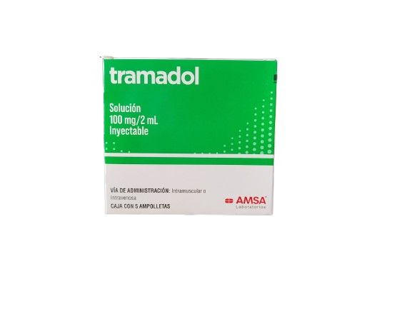 TRAMADOL 100 MG/2 ML 5 AMP IM, IV AMSA