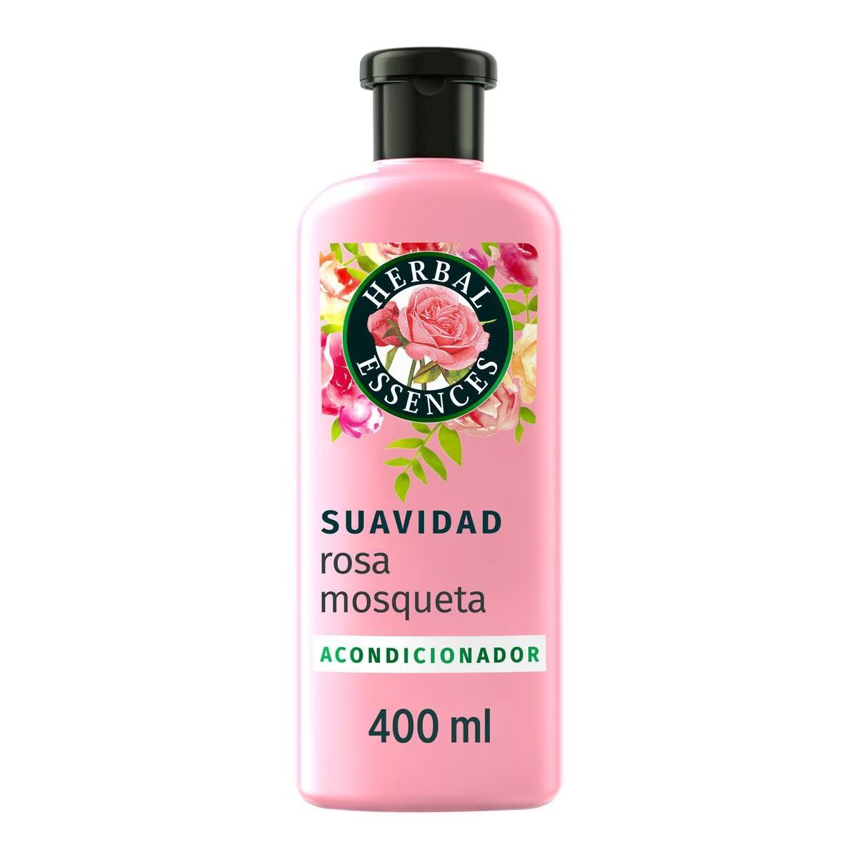 ACONDICIONADOR HERBAL ESSENCES SUAVIDAD ROSA MOSQUETA FCO 400 ML