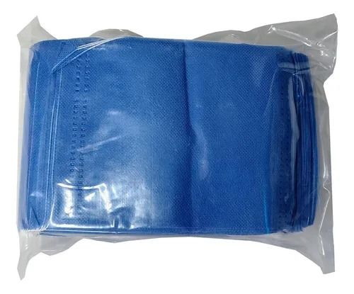 CUBREBOCAS TRIPLE CAPA BOLSA 150 PIEZAS AZUL SIN MARCA