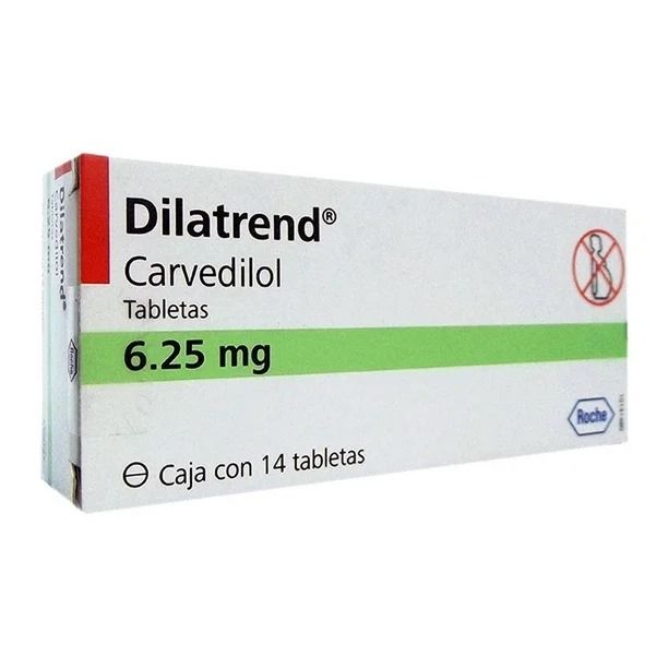 DILATREND 6.25 MG 14 TAB