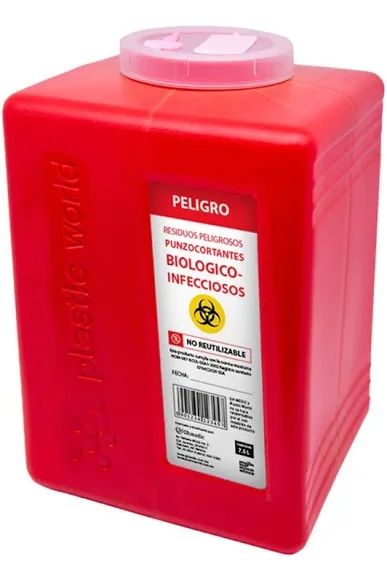 CONTENEDOR DESECHABLE R.P.P.B.I. CAP 7.5 L PLASTIC WORLD