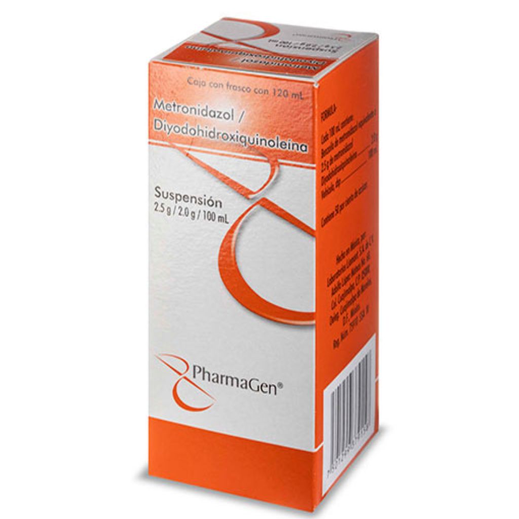 METRONIDAZOL DIYODOHIDROXIQUINOLEÍNA 2.5/2.0/100 ML SUSP 120 ML PHARMAGEN
