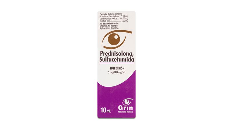 PREDNISOLONA/SULFACETAMIDA 5/100 MG 1/ML GOT OFT 10 ML GRIN