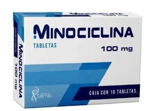 MINOCICLINA 100 MG 10 TAB SERRAL