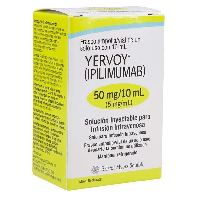 YERVOY 50 MG/10 ML FCO AMP