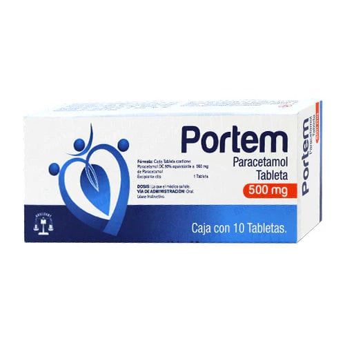 PORTEM 500 MG 10 TAB