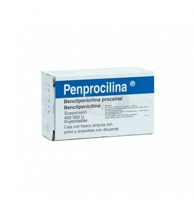 PENPROCILINA 400,000 UI/2 ML AMP IM