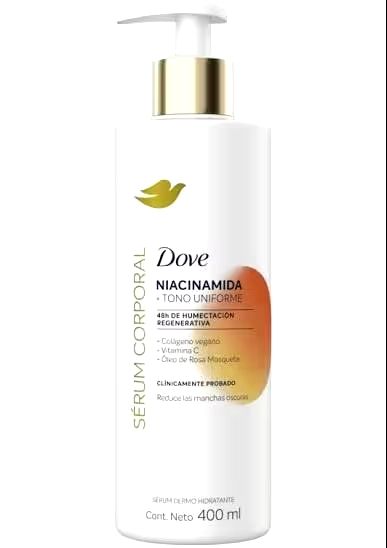 SERÚM CORPORAL DOVE NIACIDAMINA +TONO UNIFORME 48H FCO 400 ML