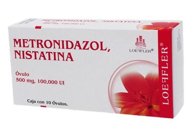 METRONIDAZOL, NISTATINA 500 MG/100 000UI 10 OVULOS LOEFFLER