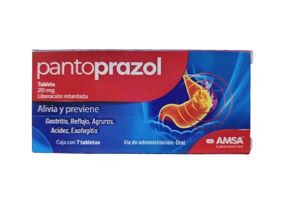 PANTOPRAZOL 20 MG 7 TAB AMSA