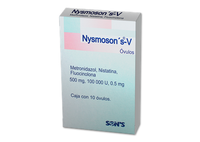 NYSMOSON'S-V 0.5/500 MG/100,000 U 10 OVULOS