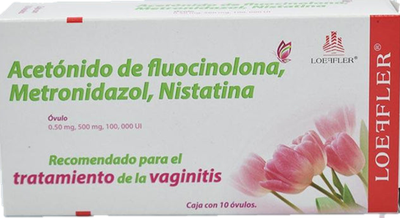 ACETONIDO DE FLUOCINOLONA, METRONIDAZOL, NISTATINA 10 OVULOS LOEFFLER