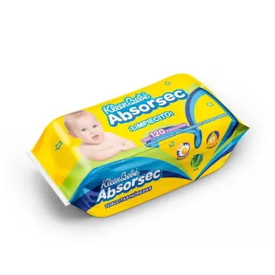 TOALLAS HÚMEDAS 120 TOALLAS KLEEN BEBE ABSORSEC