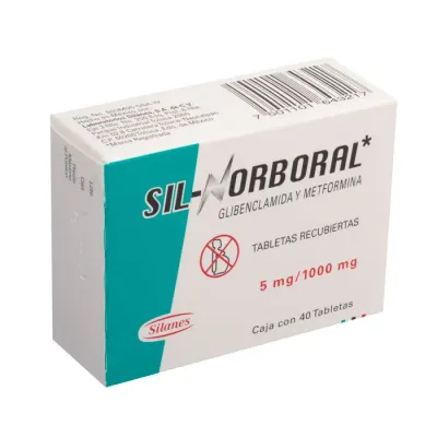 SIL-NORBORAL 1000/5 MG 40 TAB