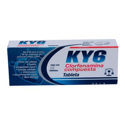 KY6 500/25/5/4 MG 10 TAB