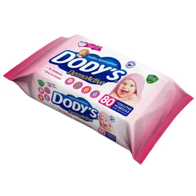TOALLAS HÚMEDAS 80 TOALLAS ROSA DODYS DERMO ACTIVE