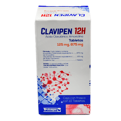CLAVIPEN 12H 875/125 MG 10 TAB