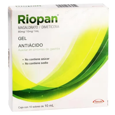 RIOPAN 8/1 G/100 ML 10 SOB GEL