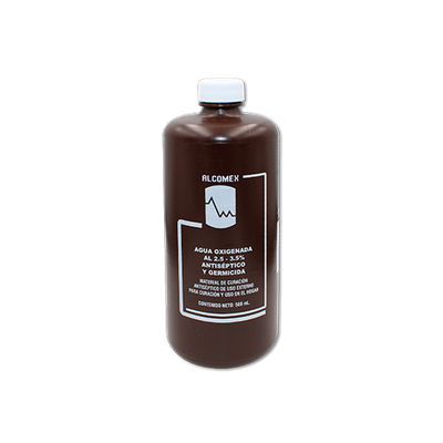 AGUA OXIGENADA AL 2.5-3.5% SOL 500 ML ALCOMEX