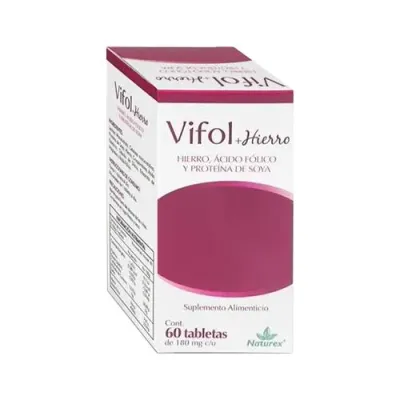 VIFOL+HIERRO 180 MG 60 TAB